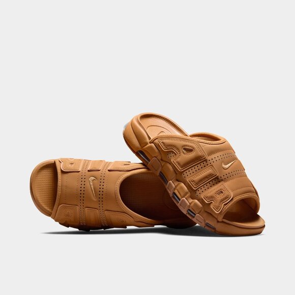 Nike Air More Uptempo Slide Brown Flax FZ3116 200 Mens Size 10 NEW - Picture 11 of 14
